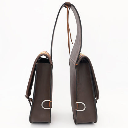 Hilason Floral  Western Horse Leather Saddle Bag Heavyduty Traditional Trail Ride