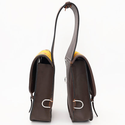 Hilason Floral  Western Horse Leather Saddle Bag Heavyduty Traditional Trail Ride