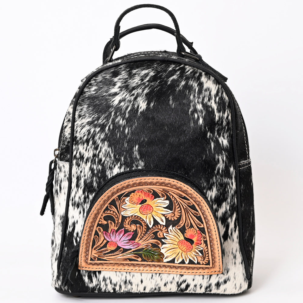 American Darling Hand Tooled Hair On Genuine Leather Women Bag Western Handbag Purse