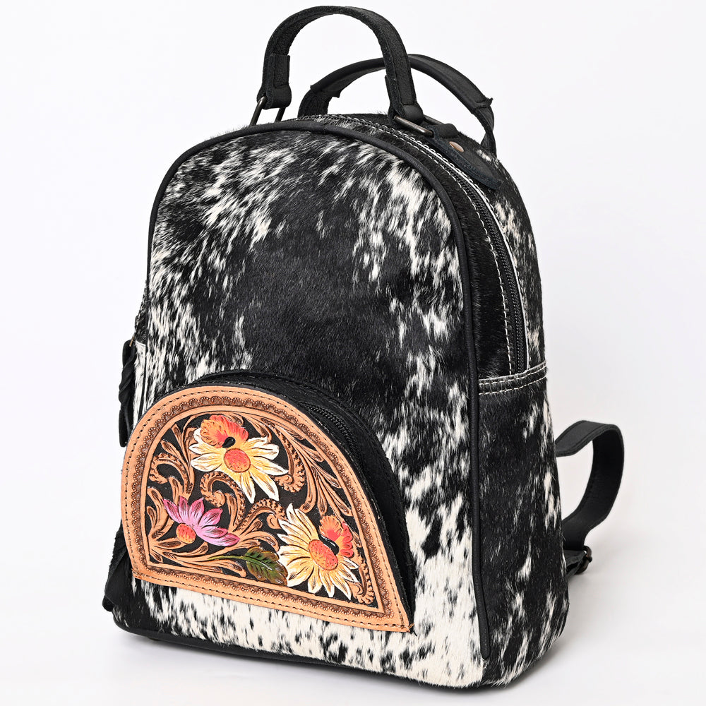 American Darling Hand Tooled Hair On Genuine Leather Women Bag Western Handbag Purse