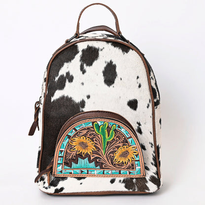 American Darling Hand Tooled Hair On Genuine Leather Women Bag Western Handbag Purse
