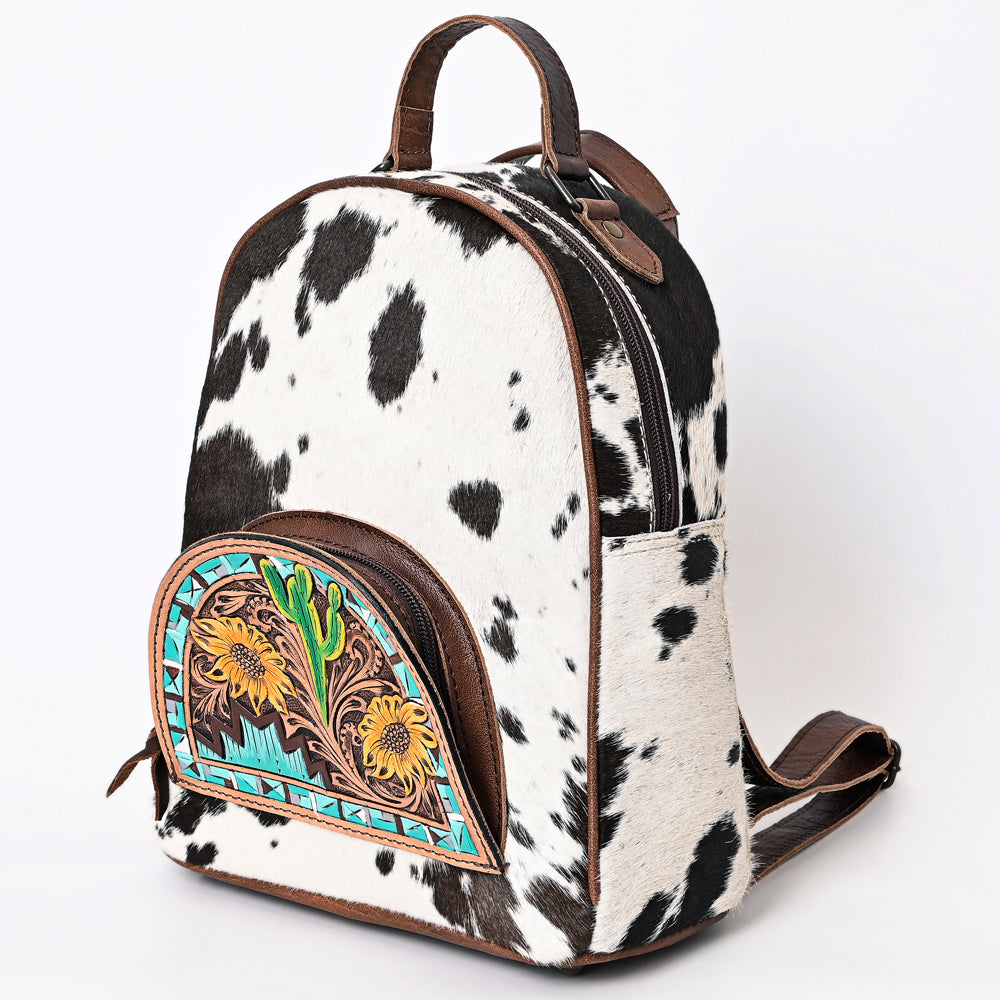 American Darling Hand Tooled Hair On Genuine Leather Women Bag Western Handbag Purse
