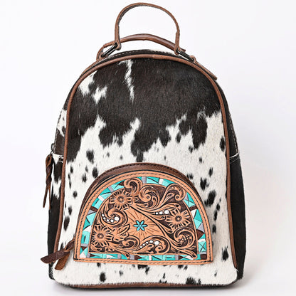 American Darling Hand Tooled Hair On Genuine Leather Women Bag Western Handbag Purse
