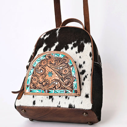 American Darling Hand Tooled Hair On Genuine Leather Women Bag Western Handbag Purse