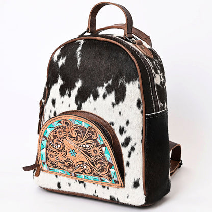 American Darling Hand Tooled Hair On Genuine Leather Women Bag Western Handbag Purse