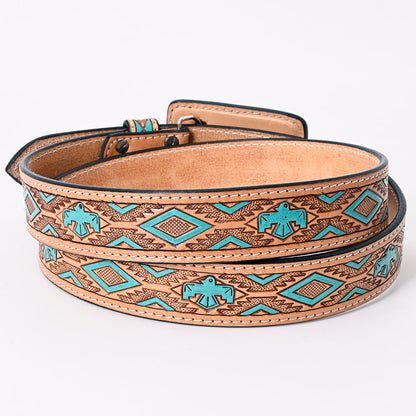 American Darling Beautifully Hand Tooled Genuine American Leather Belt Men and  Women