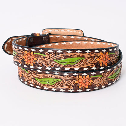 American Darling Beautifully Hand Tooled Genuine American Leather Belt Men and  Women