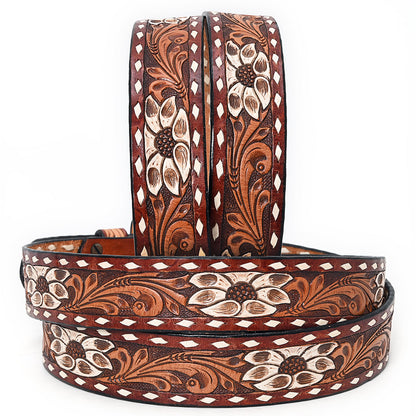 American Darling Beautifully Hand Tooled Genuine American Leather Belt Men and  Women