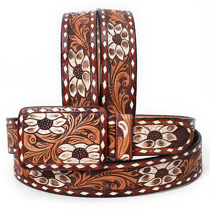 American Darling Beautifully Hand Tooled Genuine American Leather Belt Men and  Women