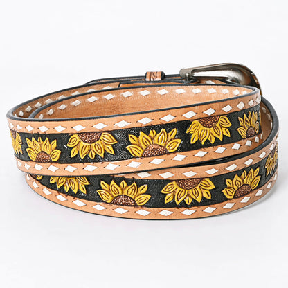 American Darling Beautifully Hand Tooled Genuine American Leather Belt Men and  Women