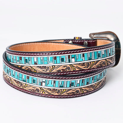 American Darling Beautifully Hand Tooled Genuine American Leather Belt Men and  Women