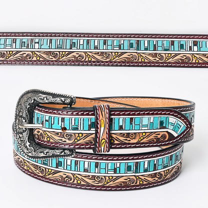American Darling Beautifully Hand Tooled Genuine American Leather Belt Men and  Women