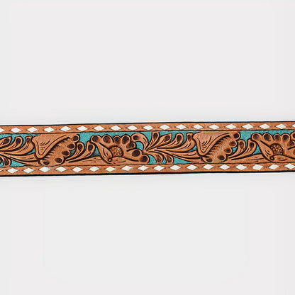 American Darling Beautifully Hand Tooled Genuine American Leather Belt Men and  Women