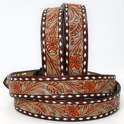 American Darling Beautifully Hand Tooled Genuine American Leather Belt Men and  Women