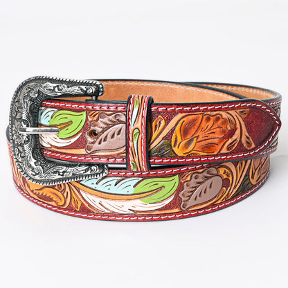American Darling Beautifully Hand Tooled Genuine American Leather Belt Men and  Women