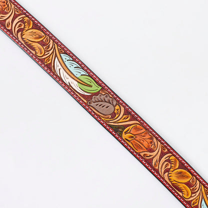American Darling Beautifully Hand Tooled Genuine American Leather Belt Men and  Women