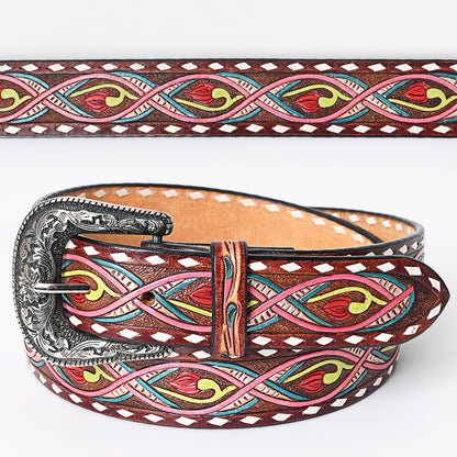 American Darling Beautifully Hand Tooled Genuine American Leather Belt Men and  Women