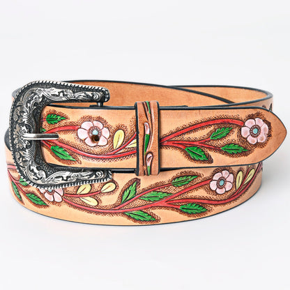 American Darling Beautifully Hand Tooled Genuine American Leather Belt Men and  Women
