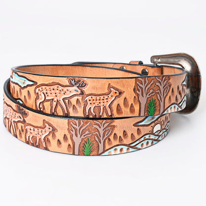 American Darling Beautifully Hand Tooled Genuine American Leather Belt Men and  Women