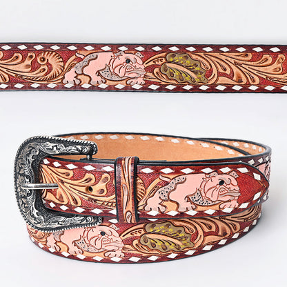 American Darling Beautifully Hand Tooled Genuine American Leather Belt Men and  Women