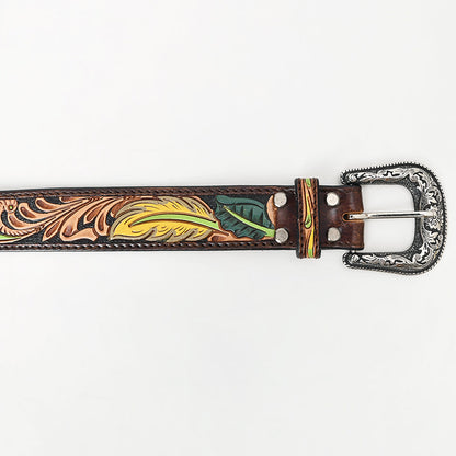 American Darling Beautifully Hand Tooled Genuine American Leather Belt Men and  Women