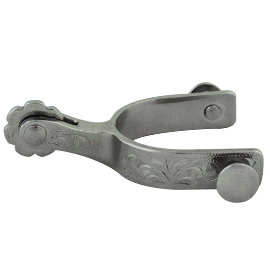 Hilason Western Horse Riding Np Toddler Stainless Steel Solid Brass Rowel Spur