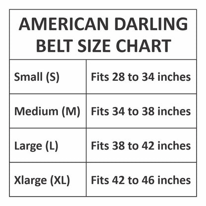 Beautifully hand tooled Genuine American Leather Belt Men and Women