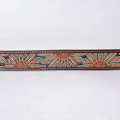 American Darling  Beautifully Hand Tooled Genuine American Leather Belt Men and  Women