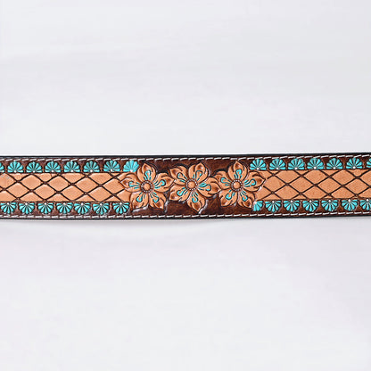 American Darling  Beautifully Hand Tooled Genuine American Leather Belt Men and  Women