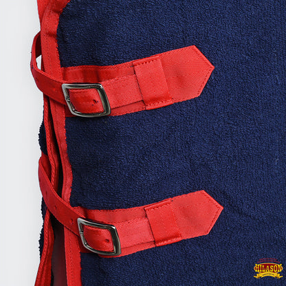 Western Equine Premium Cotton Towel Horse Blanket Navy Blue