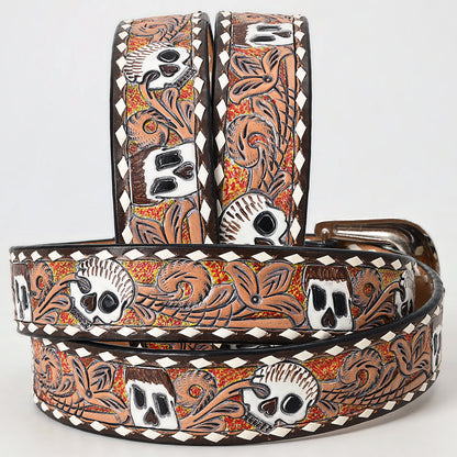 American Darling Beautifully Hand Tooled Genuine American Leather Belt Men and  Women