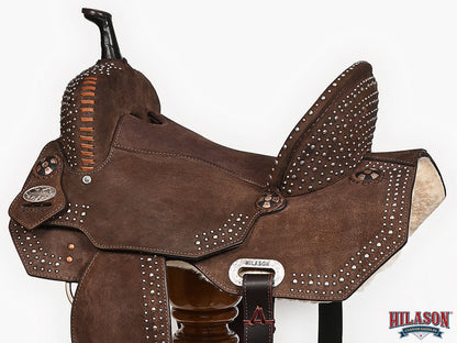 Western Barrel Saddle With Flex Tree For Trail Riding