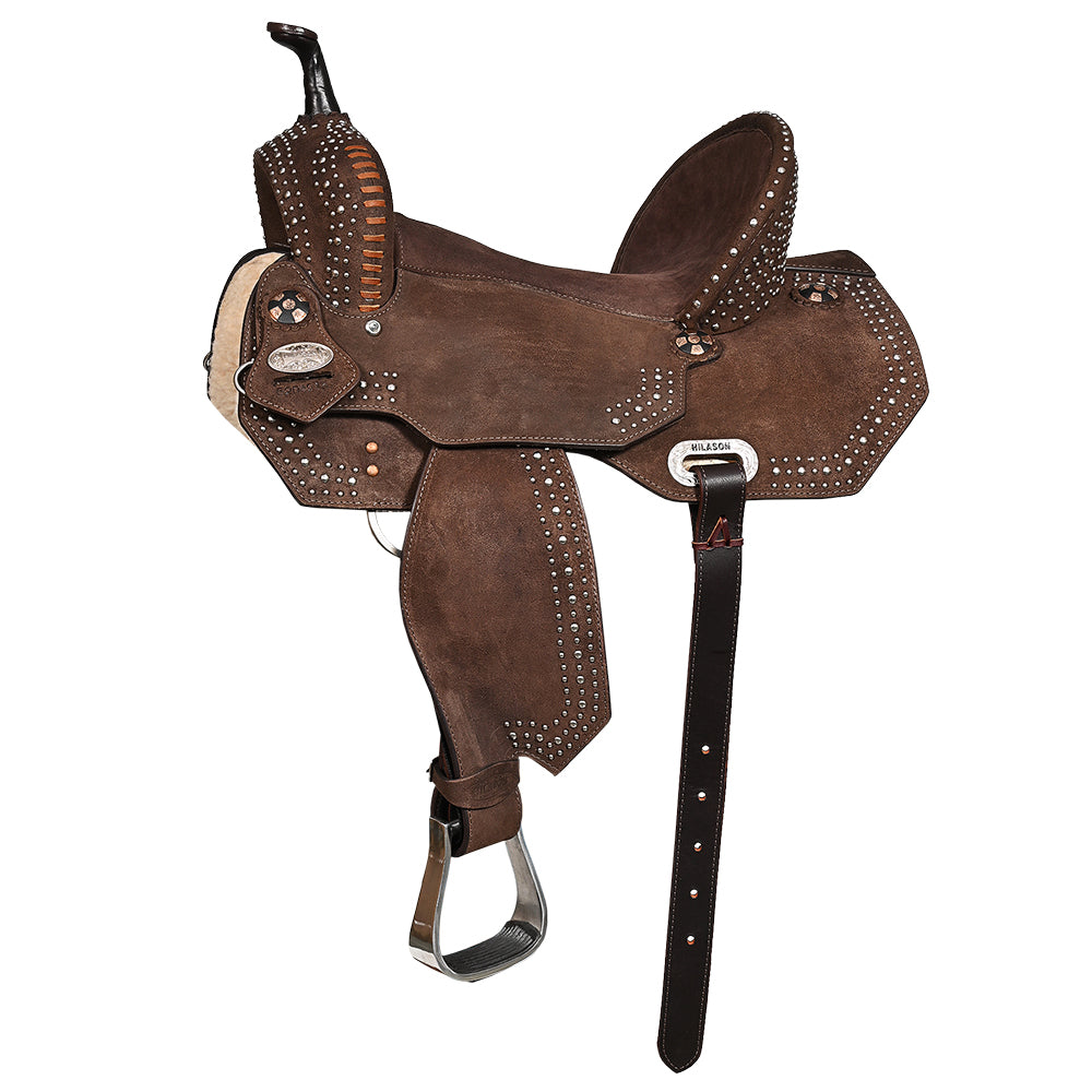Western Barrel Saddle With Flex Tree For Trail Riding