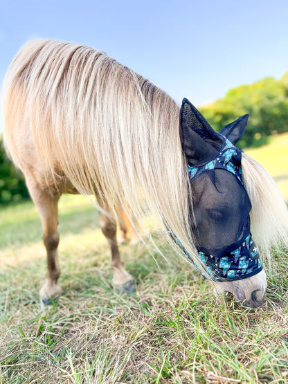 Turquoise Bolt Fly Mask