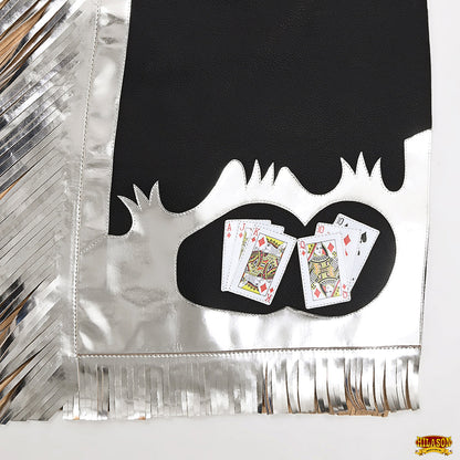Hilason Handmade Genuine Leather Chaps Adult Handtooled Rodeo Bull Riding