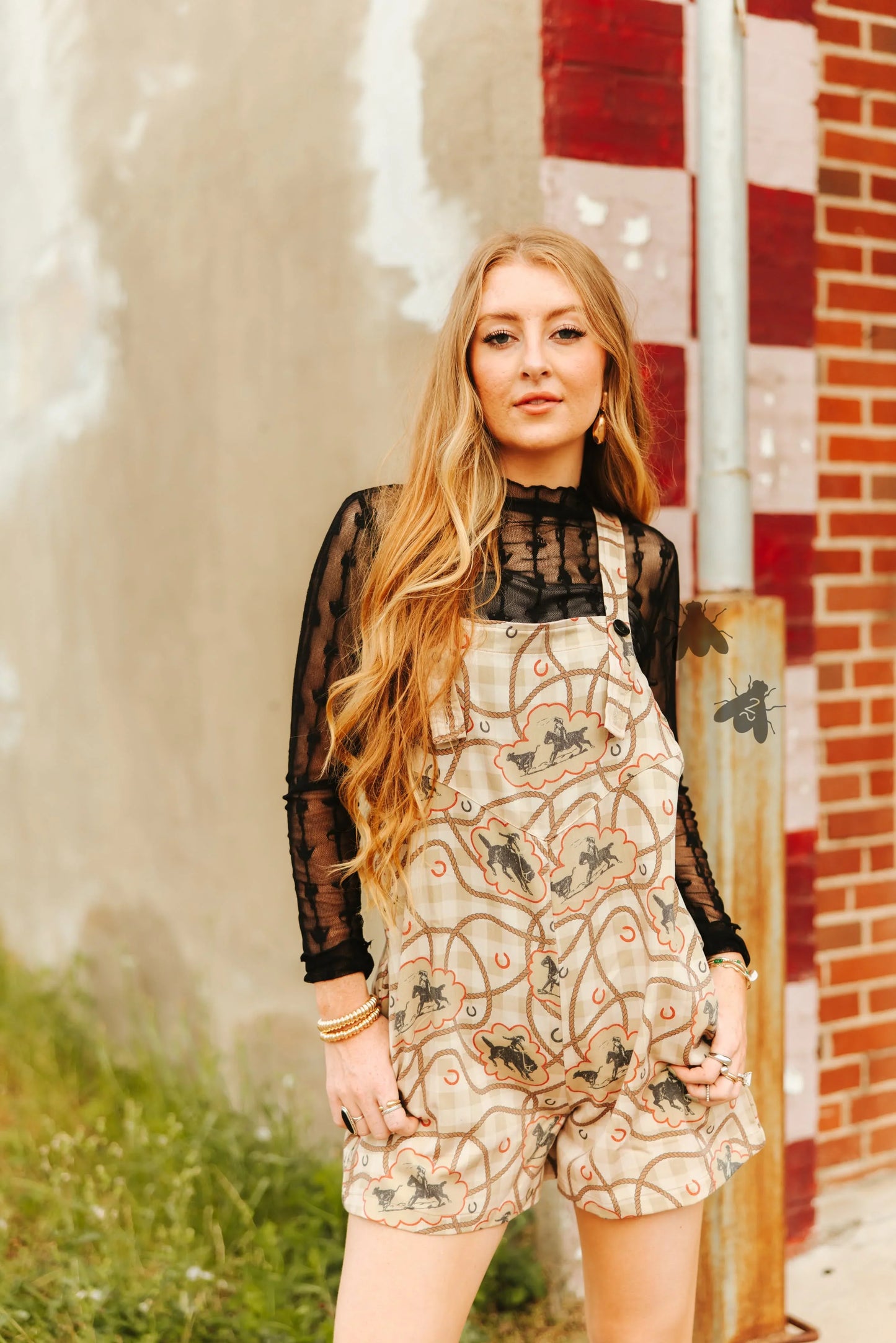 The Gingham Cowboy Romper