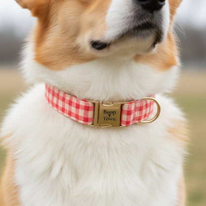 Pink Checker Collar