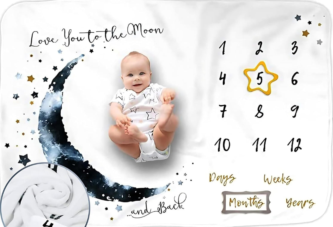 Monthly Milestone Baby Blanket