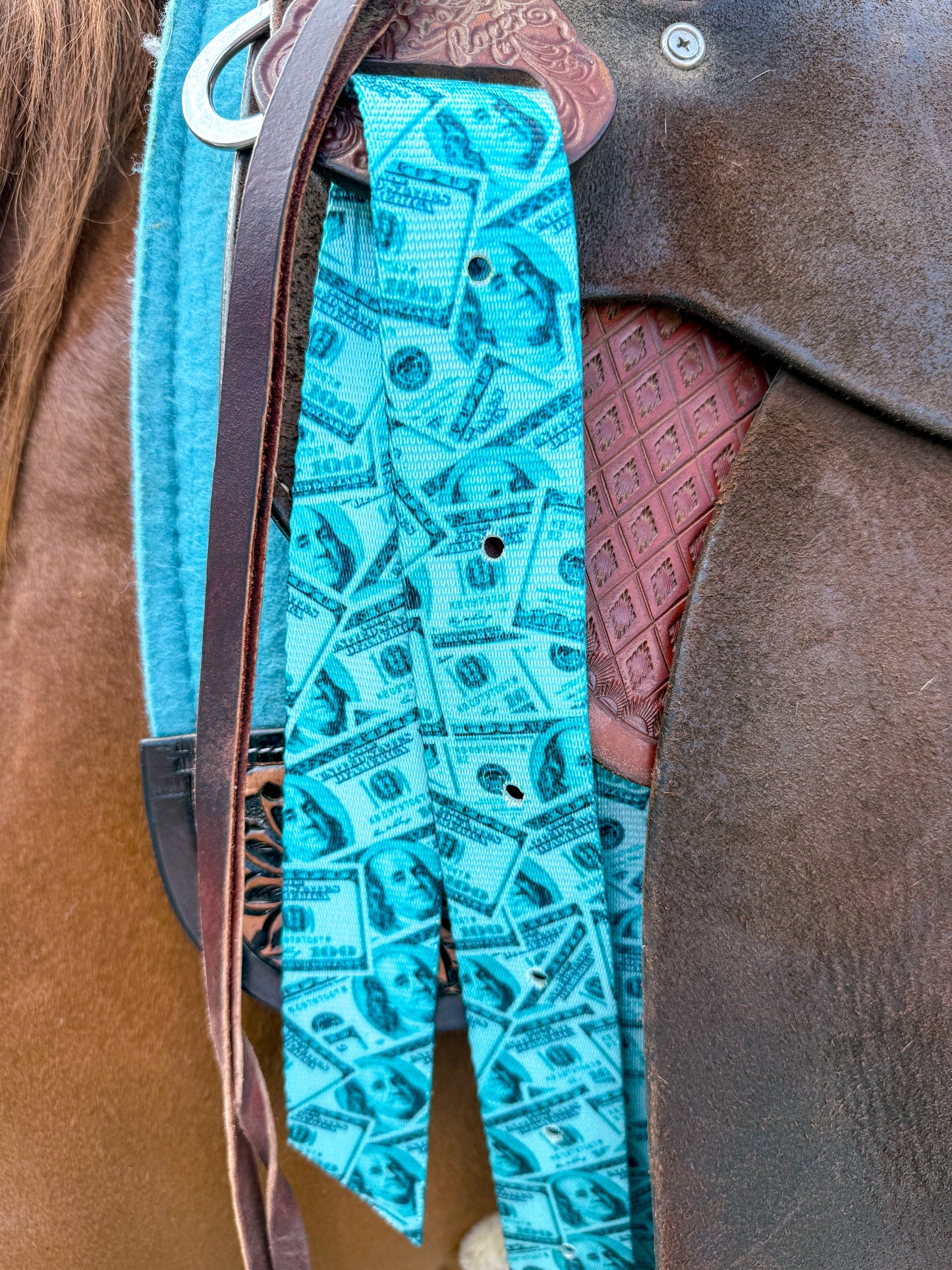 Dash for Cash (Turquoise ) Cinch Strap Set