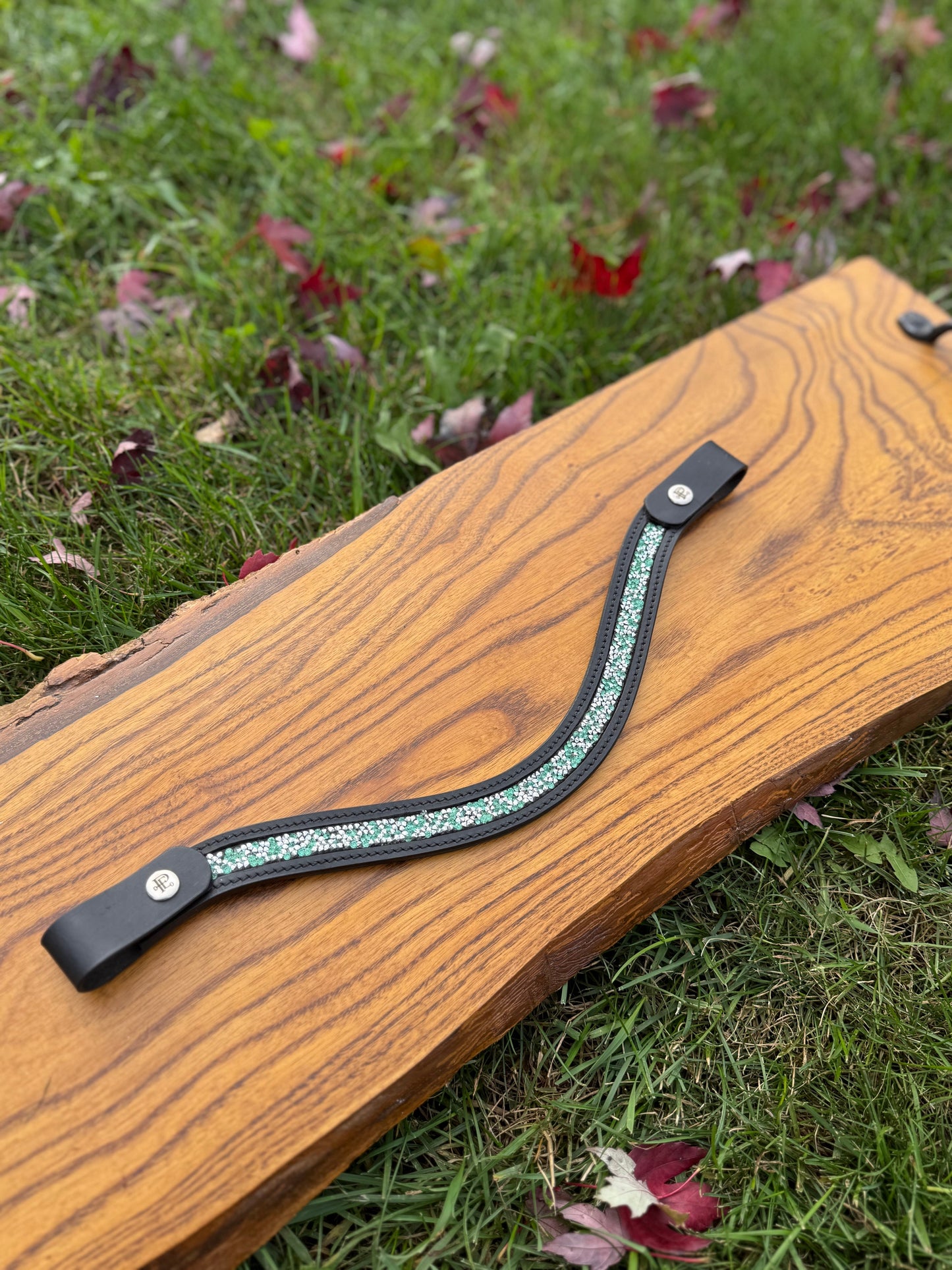 Silver Mint Luxe Quick Snap Browband