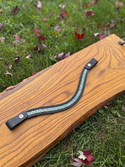 Silver Mint Luxe Quick Snap Browband