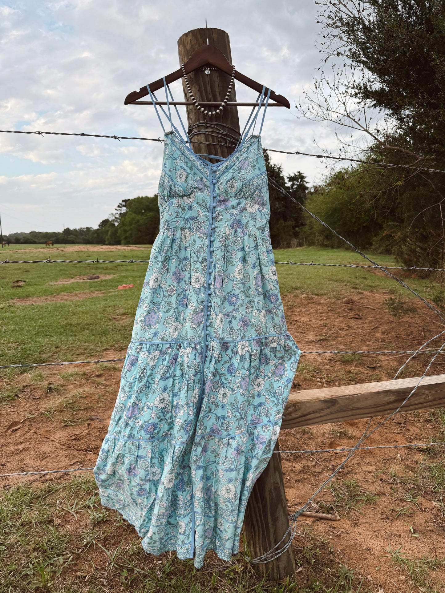 The Blue Iris Maxi Dress