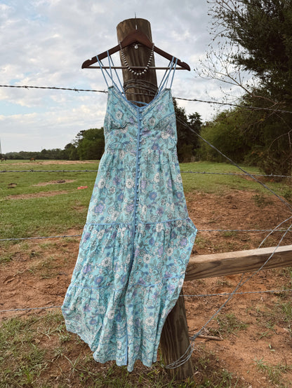 The Blue Iris Maxi Dress