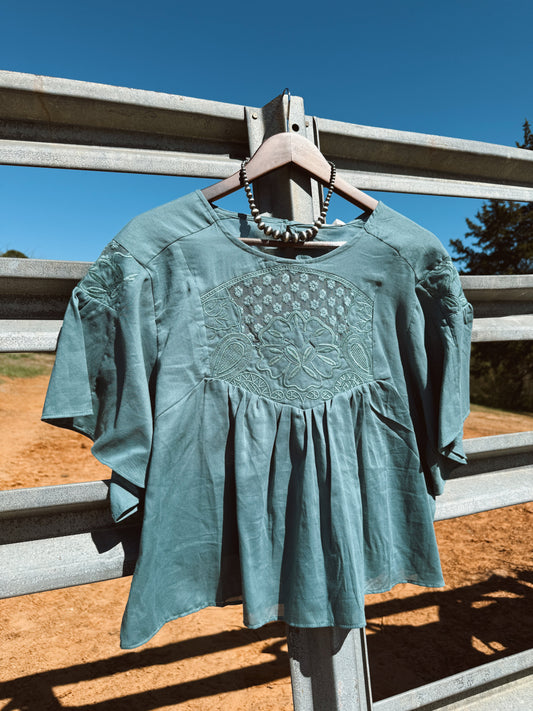 The Janet Top - Teal