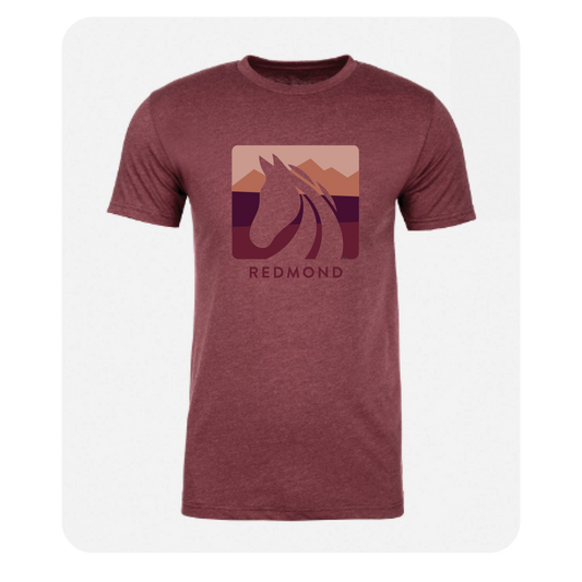 Dark Rose Logo Sunset Tee