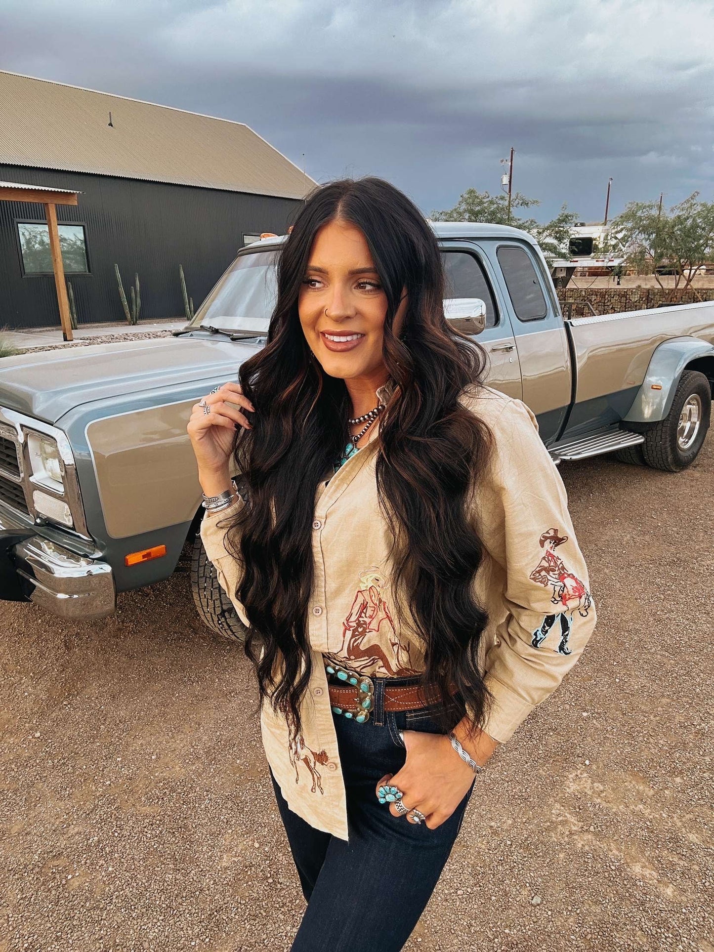 The Western Embroidered Top