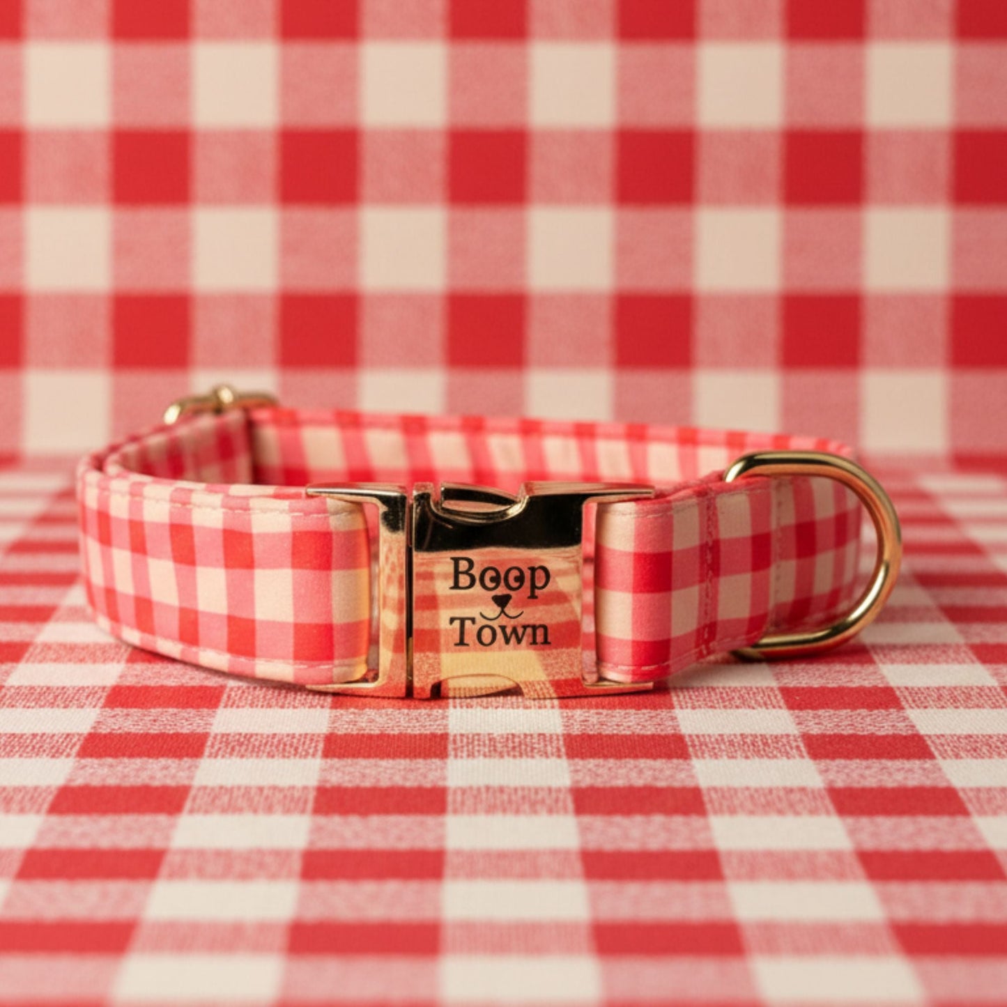Pink Checker Collar
