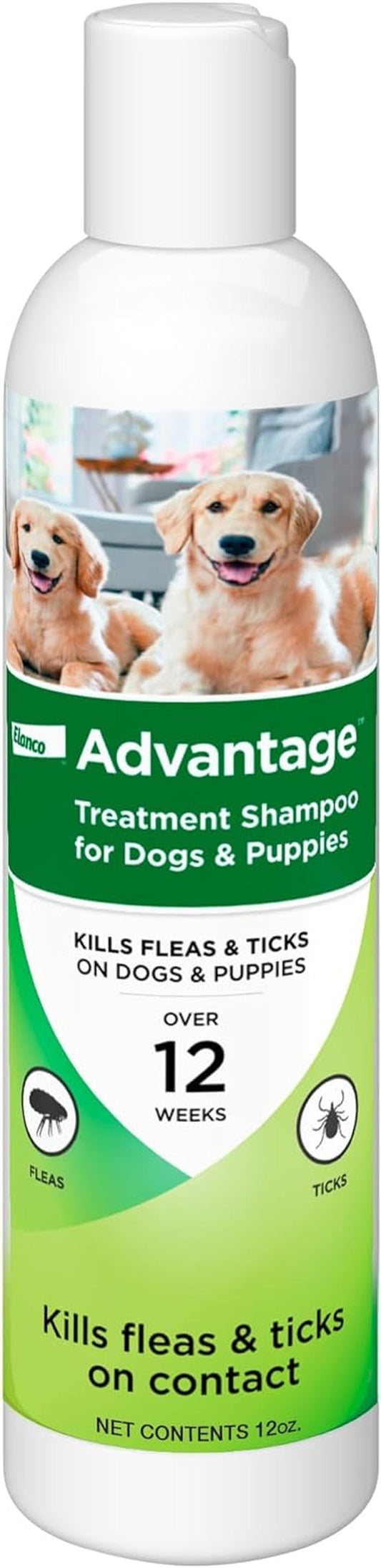 12 Oz Flea & Tick Shampoo for Puppies & Adult Dogs .