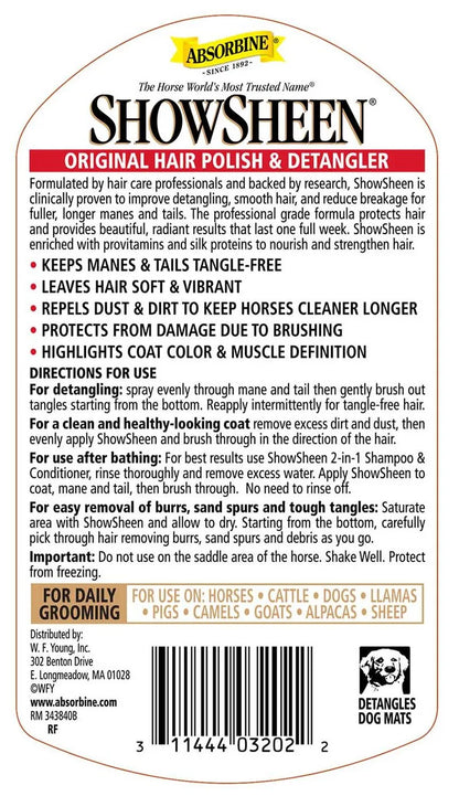 ShowSheen Original Hair Polish & Detangler QT REFILL