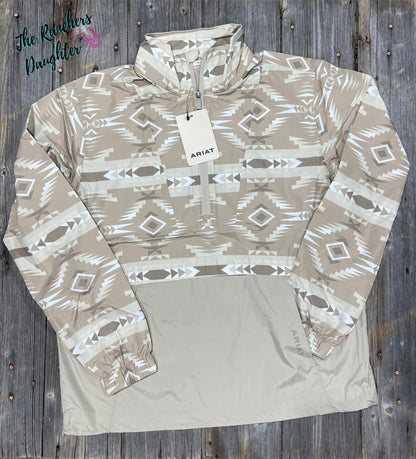 Ariat Whisper Pullover Jacket - Sandstone Southwest